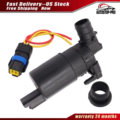 Windshield Washer Motor Pump w/ Connector for Nissan Titan Black 28920-7S200 - Изображение 1 из 4