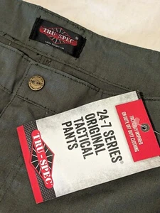 Tru-Spec 24-7 Series Mens Tactical Cargo Work Pants 50/30 Poly/Cotton Rip Stop - Picture 1 of 23