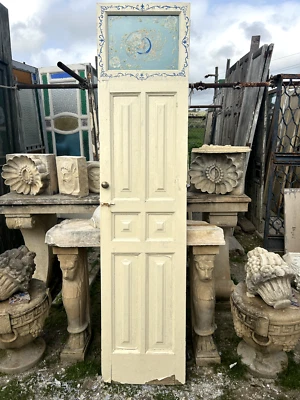 Porta anta singola bianca con vetro decorato - 014 - Immagine 1 di 4