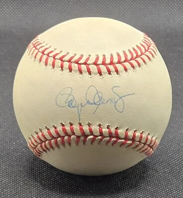 Roger Clemens - Red Sox - Single Signed Baseball - OAL (Brown)  - Image 1 of 3