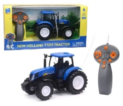 Remote Controlled Tractor Vehicle Toy New Holland RC Gift - Image 1 of 4