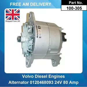Lichtmaschine für Volvo Trucks FH FL FM 0120469033 0120469044 24V 80 AMP - Bild 1 von 5