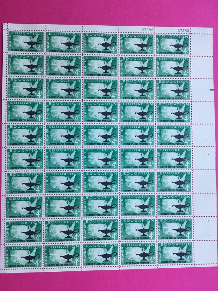SC# 1206 MNH Sheet of the Higher Education 4 Cent Stamps - Image 1 of 1