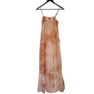 Maxi Vestido Anthropologie By The River Tie Dye Calado en Niveles Boho Talla Pequeña - Imagen 1 de 13