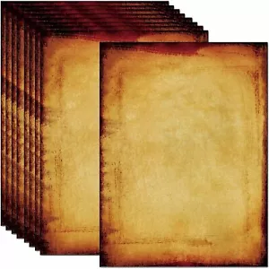 50 Old Looking Vintage Design Stationery Paper 8.5 x 11 in Double Sided Textu... - Picture 1 of 2