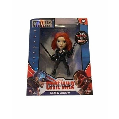 Figura de 4 pulgadas fundida a presión de metales Black Widow de Marvel Civil War 2016 de Jada Toys  Foto 1 de 4