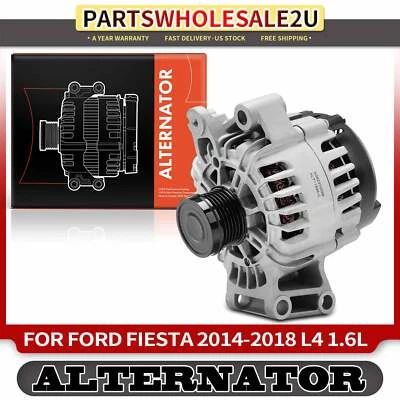 Alternador para Ford Fiesta 2014-2018 L4 1,6 L turboalimentado 120A 12 V CW 6 ranuras Foto 1 de 4