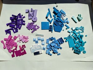 (MOC Colors Theme) Lego Lot Bulk (8oz) Pink Purple Blue Friends Part Piece - Picture 1 of 6