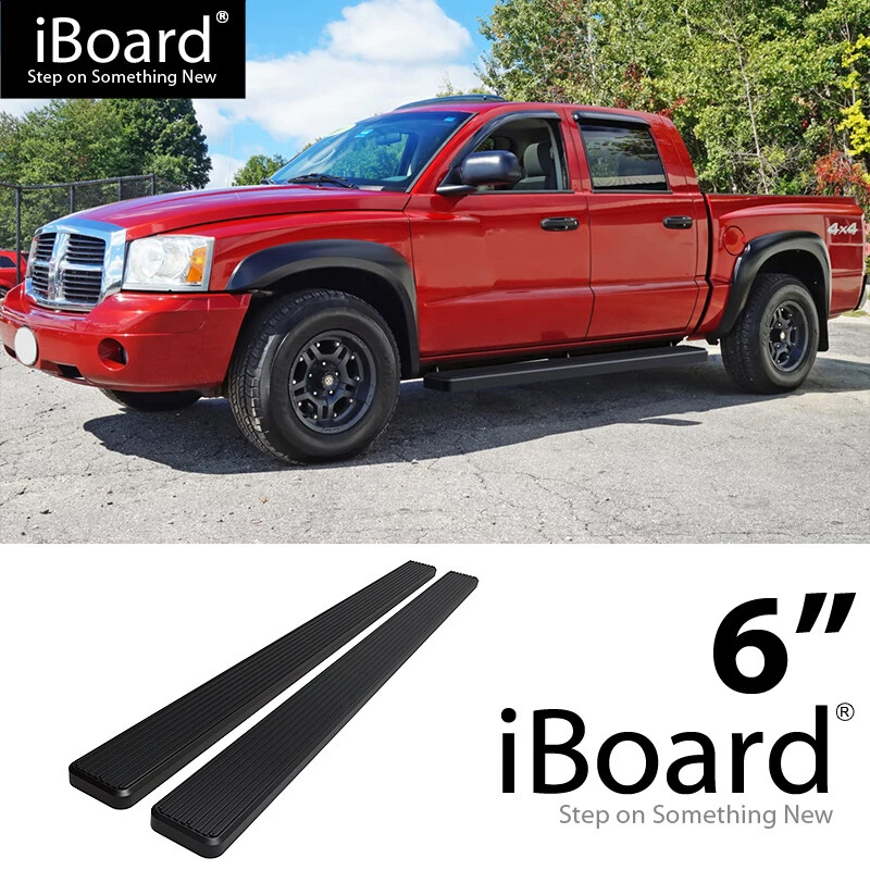 iBoard Stainless Steel 6" Running Boards Fit 05-11 Dodge Dakota Quad Cab - Imagem 1 de 4