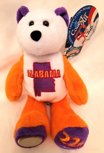 Alabama State Quarter Coin Bear - 22nd State. Plush 8" Limited Treasures. 2003. - Picture 1 of 4