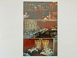 Vintage Postkarte UNBESENDET Chrom Baldachin Cocktail Lounge Brighton Michigan - Bild 1 von 2