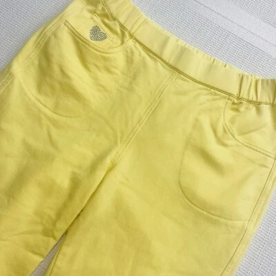 Dream Jeannes by Quacker Factory Crop Capri Pants XS Yellow Rose Embroidered - Image 1 of 4