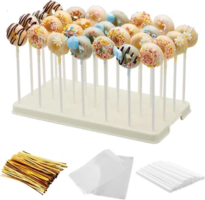28 Holes Cake Pop Stand for Cake Pops, Lollipop Hold Stand, Cake Pop Display Hol - Picture 1 of 7