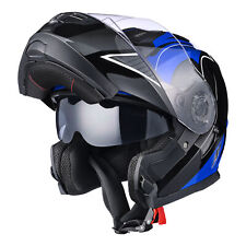 AHR RUN-M3 Modular Flip Up Helmet Full Face Dual Visor DOT Motorcycle Bike S
