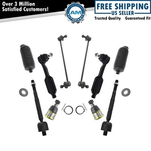 10pc Steering & Suspension Kit Ball Joints Tie Rods Bellows Sway Bar Links - Picture 1 of 6