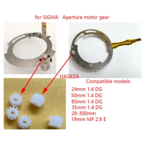 2pcs Aperture Motor Gear for SIGMA 35mm F1.4 ART Lens Replacement Repair Parts - Picture 1 of 6