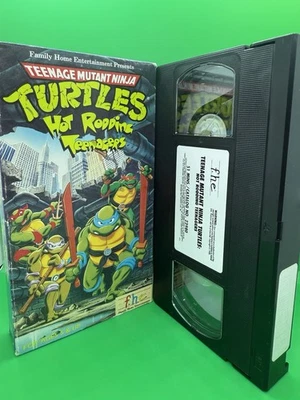 Teenage Mutant Ninja Turtles Hot Rodding Teenagers VHS 1992 Animation FHE - Image 1 of 4