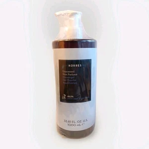 KORRES Jumbo Unscented Non Parfume Body Shower Gel Natural 33.81 fl oz / 1000 mL - Picture 1 of 8
