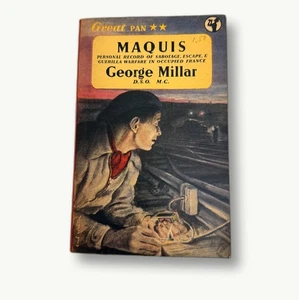 Maquis George Millar Great Pan WWII Resistance Memoir Vintage Edition 1945 - Imagen 1 de 4