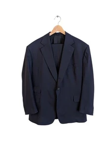 Traje azul marino a medida para hombre John N Kent (Kent & Haste) Savile Row - Imagen 1 de 8