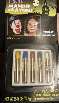 Палочки для макияжа на Хэллоуин яркие цветные карандаши для макияжа 5 цветов - Изображение 1 из 4