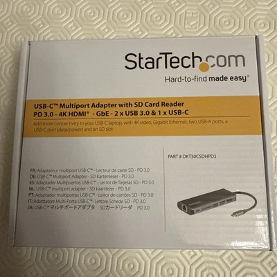 StarTech.com USB C Multiport Adapter - USB-C Hub Travel Dock - 4K HDMI, USB 3.0 - Image 1 of 3