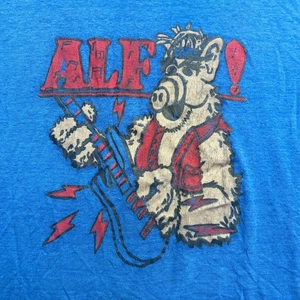 Vintage Alf Hemd Einzelnaht 80er Retro TV Small? Distressed Blau - Bild 1 von 12