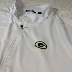 Cutter & Buck Green Bay Packers White Quarter Zip Pullover Men’s Size 3XB/3TG - Picture 1 of 7