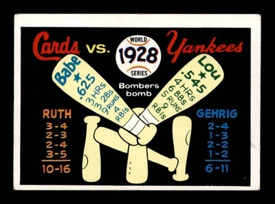 1970 Fleer World Series #25 1928 Yankees/Cardinals   EX+ X3161676 - Image 1 of 2