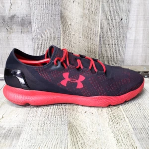 Under Armour Speedform Apollo Vent Running Shoes Men's 13 Black Red Lightweight - Picture 1 of 12