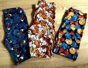 Lote 3 Leggings Pantalones LULAROE Vacaciones ALTO CURVY Ultra Suaves Nuevos sin Etiquetas - Imagen 1 de 1