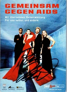 Original Autogramm Regina Halmich "Gemeinsam gegen Aids" /// Autogramm Au 350980 - Picture 1 of 2