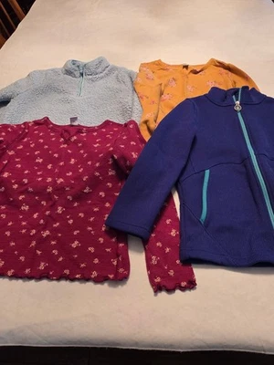 LOTE de 4 camisas y chaquetas de manga larga para niñas TALLA 10 Old Navy, Carter's, Spider Foto 1 de 4