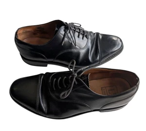 Men's LOAKE Premium GOODYEAR Welted 200B Black Leather OXFORD Shoes UK Size 7 - Picture 1 of 12