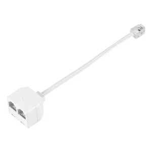 2X(6P2C RJ11-Stecker auf Buchse 2 Wege Telefon Splitter Konverter Kabel J6T1) - Photo 1/7