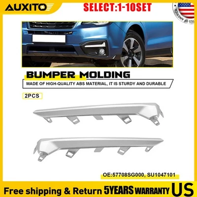 Moldura de luz antiniebla cromada para Subaru Forester 2017-2018 izquierda derecha 2-20X Foto 1 de 4