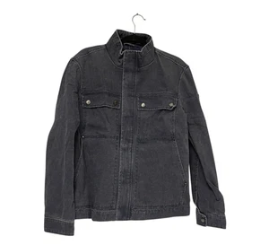 Guess Dyed Cargo Jacket Mens Size Small Smart Blue Pocket Long Sleeve NWT - Picture 1 of 15