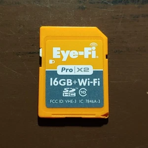 Eye-Fi Pro X2 16GB, Class 10 10MB/s - SDHC Card - Retail - EYE-FI-16PC • Used - Picture 1 of 1