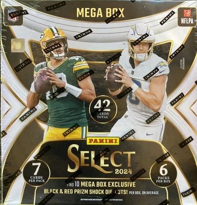 2024 Panini Select NFL Mega Box New Factory Sealed