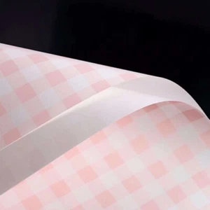 20 Sheets Check Plaid Flower Wrapping Paper Florist Supply Gift Packaging Crafts - Picture 1 of 20