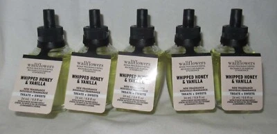Bath & Body Works Wallflower Refill Bulb Lot Set of 5 WHIPPED HONEY & VANILLA - Image 1 of 4