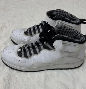 Taille 16 - Nike Air Jordan 10 Retro 2013 Acier Homme Basket Baskets Chaussures Rare - Photo 1/11