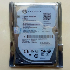 Seagate Thin HDD 500GB,Internal,7200 RPM,6.35 cm 2.5" ST500LM021 Desktop HDD - Picture 1 of 4