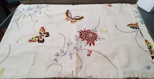 Vintage Cannon Gold Label/Monticello Butterfly Flowers 4 Pillowcases Beige - Picture 1 of 4