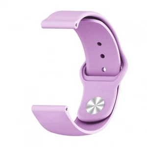 Bracelet Montre Compatible Avec Samsung Xiaomi Garmin Huawai 22MM Bouton Violet - Photo 1 sur 1