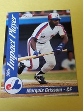 Marquis Grissom 1992 Score '90s Impact Player #63 Montreal Expos 