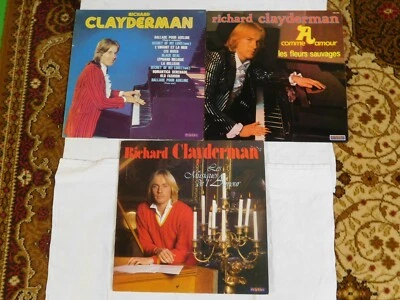Richard Clayderman - Lot de 3 LP (voir photos pour titres) -  33 tours - LP - Photo 1/4