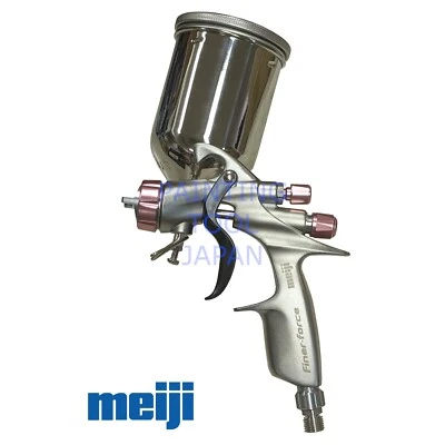 Meiji FINER FORCE C 1.4mm Side cup Spray Gun with cup 4GF-U for Colored clear - Image 1 of 4