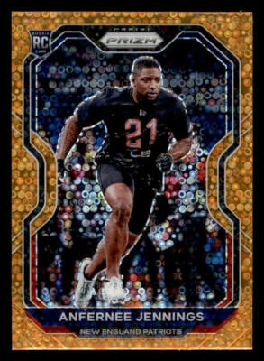 2020 Panini Prizm Prizms Orange Disco #371 Anfernee Jennings (ref 236560) - Image 1 of 2