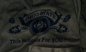Men's Size Large Banana Republic Gray Osu Ohio State University Polo Shirt - Picture 1 of 2
